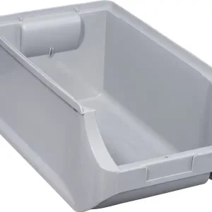 Sichtlagerkasten Profi-Plus L355xB205xH150mm PP grau ALLIT VE: 12 Stück Markenprodukt