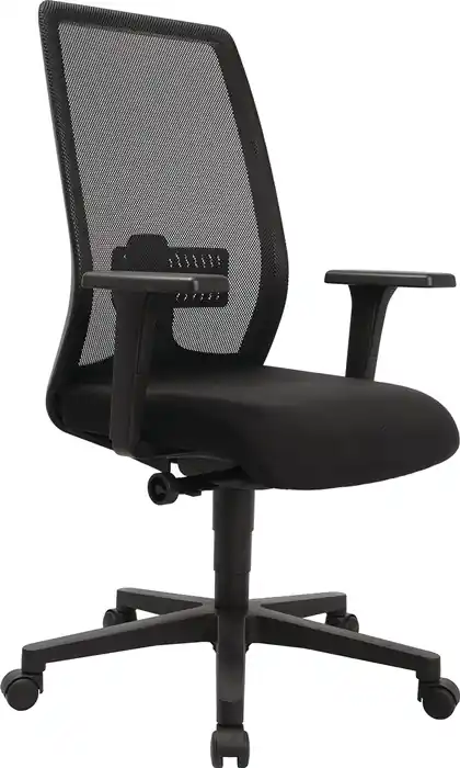 Neue Ware Bürodrehstuhl Synchr.-M.schwarz/schwarz 430-540mm m.Lehnen Trgf.110kg TOPSTAR