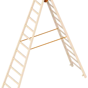 Letzte Chance Layher Holzstehleiter 1038 beidseitig begehbar