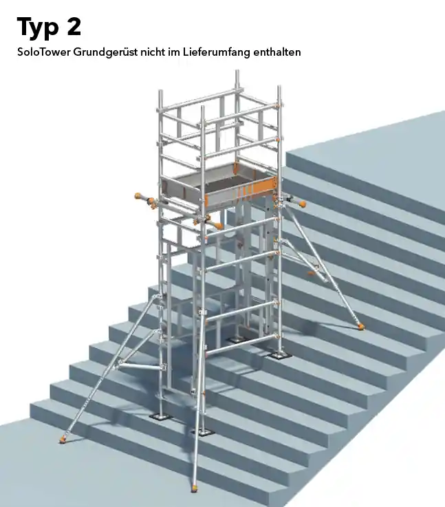 Layher Treppen-Kit Erweiterung für SoloTower Neu Im Sortiment