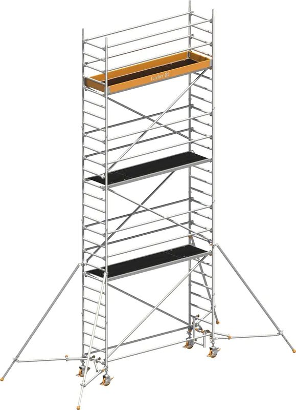 Preisknaller Layher Uni Standard Fahrgerüst mit ausziehbaren Gerüststützen