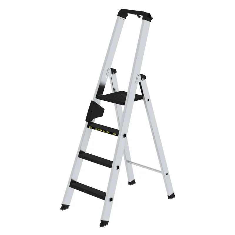 MUNK Stufen-Stehleiter 250 kg einseitig begehbar mit Clip-Step R13 Online Kaufen