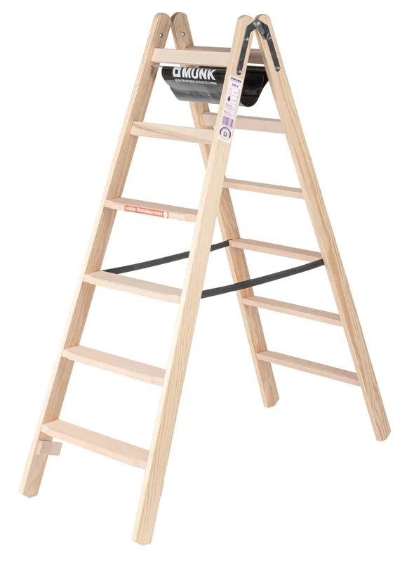 Top-Angebot MUNK Stufen-Stehleiter Holz