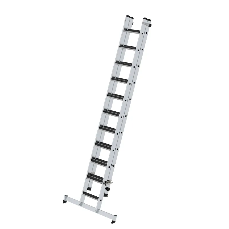 MUNK Stufen-Schiebeleiter 2-teilig mit nivello®-Traverse Super-Preis