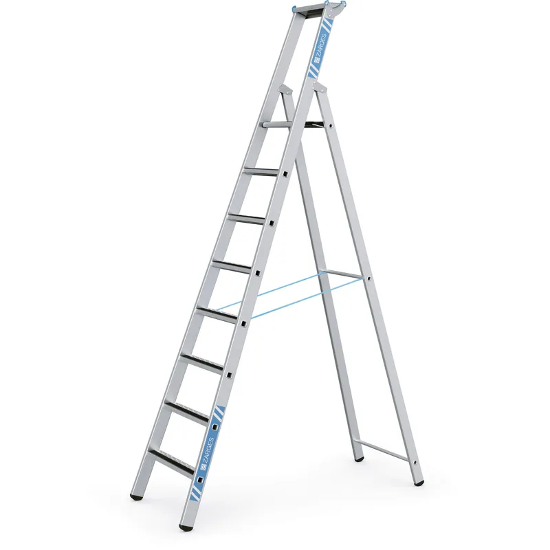 Rabatt ZARGES Gebördelte Stufen-Stehleiter R13step S