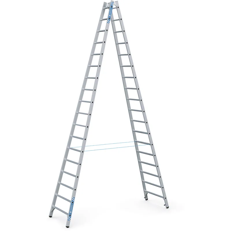 Bestpreis ZARGES Gebördelte Sprossen-Stehleiter Coni B - Aluminium natur