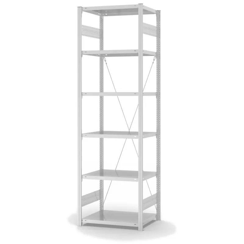 Markenprodukt hofe Fachbodenregal zur Einseitigen Nutzung - Stecksystem ORION PLUS