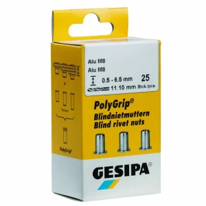GESIPA PolyGrip Blindnietmuttern Mini-Pack A2 Edelstahl Finale Aktion
