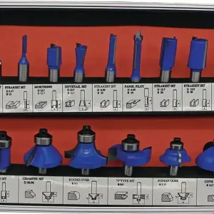HM-Oberfräserkassette 973CT15A 15-tlg.Schaft-D.8mm HM FISCH-TOOLS Sonderangebot
