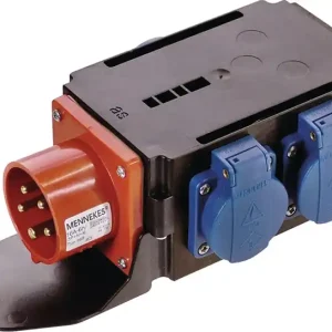 Markenware CEE-Adapter MIXO SAAR 1xCEE-Stecker 400V,16 A,5-polig IP44 AS-SCHWABE