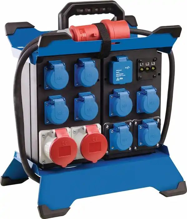 Neue Ware CEE-Standstromverteiler STECKY DUO 2 CEE-Stecker 400V,16 A,5-polig AS-SCHWABE