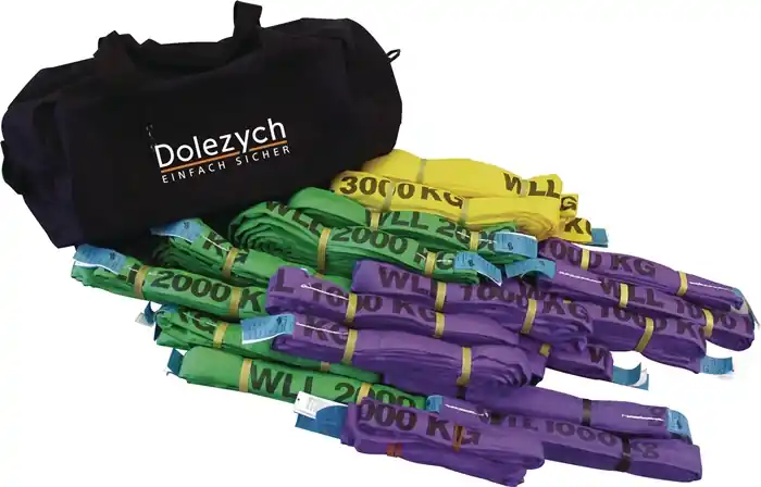 Neu Im Sortiment Rundschlingen-Set DIN EN 1492-2 20-tlg.DOLEZYCH