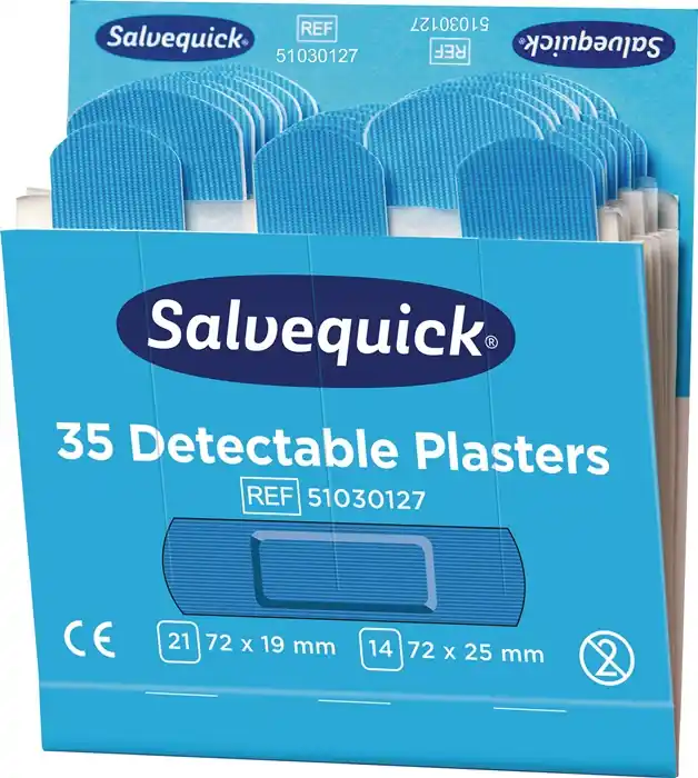 Pflasterstrips Salvequick detectable 6 Nachfüllpack je 35 St.SALVEQUICK Letzte Chance