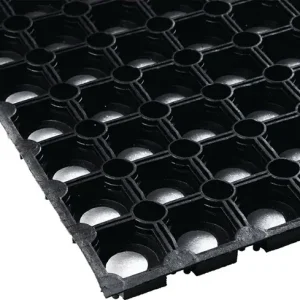 Versand Am Gleichen Tag Gum.Ringmatte B.0,8m L.1,2m D.22mm schwarz NR/SBR o.Gewebeeinlage
