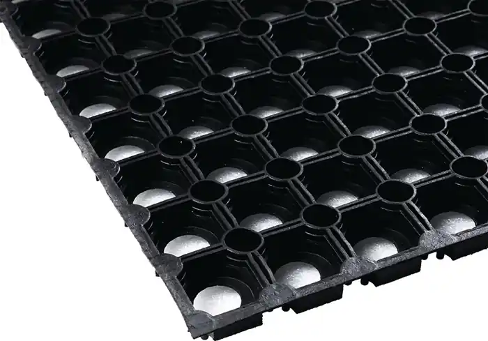 Markenprodukt Gum.Ringmatte B.1m L.1,5m D.22mm schwarz NR/SBR o.Gewebeeinlage