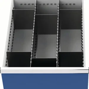 Schubladenunterteilungsmaterial Front-H.200mm 2Längs-/6Querteiler Schubl-B.450mm Jetzt Bestellen