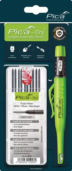 Bau-/Tieflochmarker Pica-Dry Farbe graphit +Minenset 4000 871 853 PICA Preisreduziert