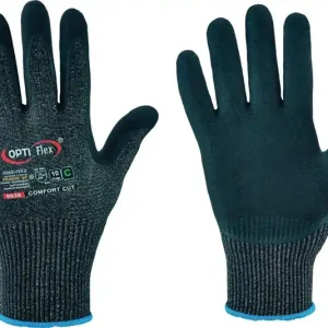 Schnitthandschuh Comfort Cut Gr.8 schwarz meliert/schwarz EN 388 PSA II 12 PA VE: 12 Paare Schneller Versand