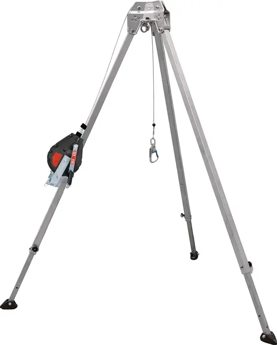 Markenware Dreibaum m.Höhensicherungsgerät EN 795b PSA III 19,0kg Alu.MAS