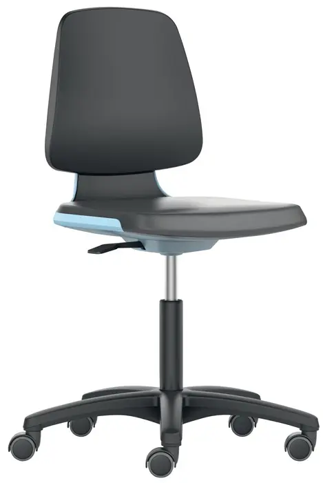 Schneller Versand Arbeitsdrehstuhl Labsit Rl.Sitzschale blau Integralschaum schwarz