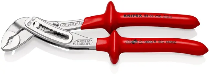 Top-Angebot Wasserpumpenzange Alligator® L.250mm Spann-W.46mm verchr.VDE tauchisol.KNIPEX