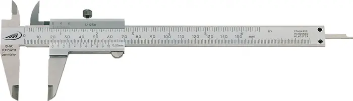 Taschenmessschieber DIN 862 SOFT-SLIDE 150mm Schr.eck.H.PREISSER Mega-Angebot