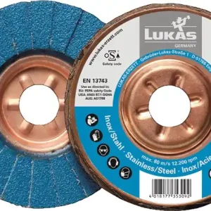 Preiswert Fächerscheibe SLTT Z Power D.125mm K.40 fl.INOX ZK LUKAS VE: 10 Stück