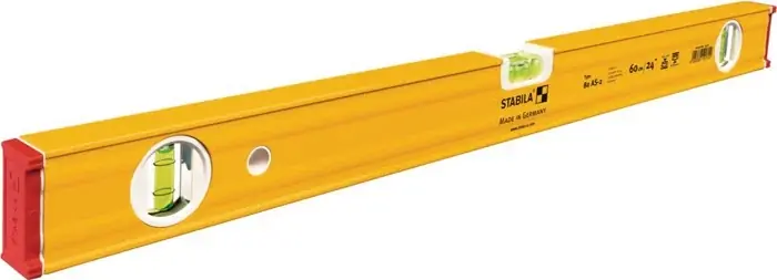 Wasserwaage 80 AS-2 200cm Alu.gelb ± 0,5 mm/m STABILA Super-Preis