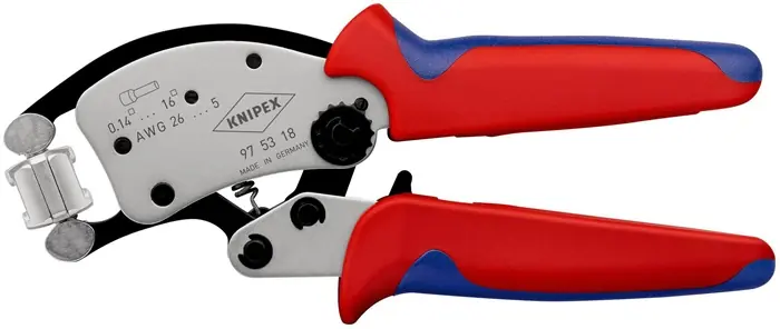 Angebot Crimpzange Twistor16 Gesamt-L.200mm 0,14-16 mm² brün.Mehrkomp.-Hüllen KNIPEX