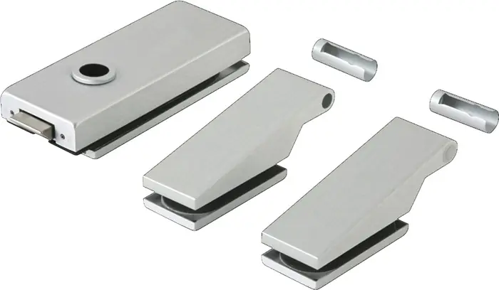 Top-Angebot Glastürbeschlag STUDIO Classic LM silberelox.UV Drückerf.vorn DIN L/R DORMA-GLAS