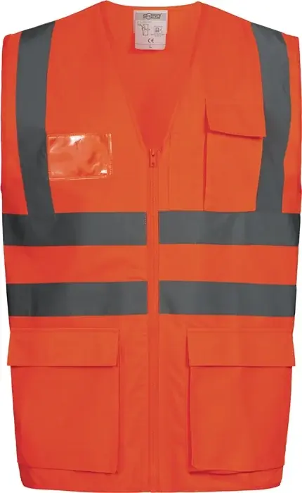Warnweste EWALD Gr.L orange EN ISO 20471 Kl.EN ISO 13688 SAFESTYLE Direkt Vom Hersteller