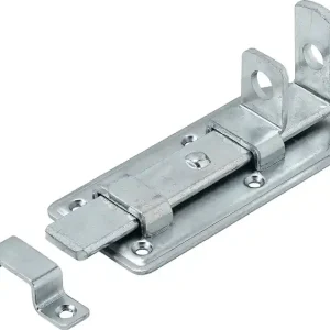 Türschlossriegel L.100mm B.50mm STA blau verz.gekr.m.Schließbl.VORMANN Highlight