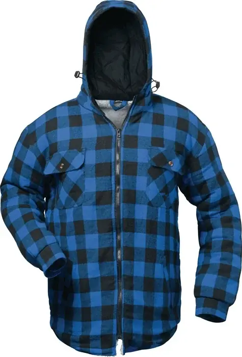 Echt Thermohemd Alberta Gr.L blau/schwarz kariert CRAFTLAND