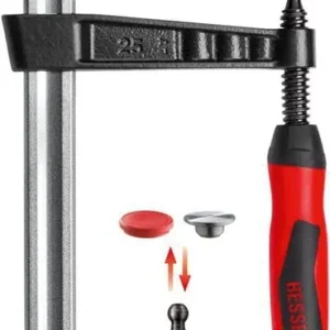 Temperguss-Schraubzwinge TG-2K Spann-W.400mm A.175mm 2K-Griff 32x10mm BESSEY Heißes Angebot