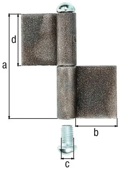 Sonderangebot Konstruktionsband Typ K04 2-tlg.z.Anschweißen STA rohRundkopf 160/50/16/80mm GAH
