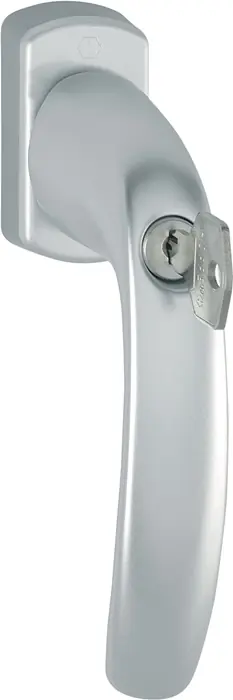 Geprüft Fenstergriff NY 0810S/U10 Alu.F9016/verkehrsweiß 32mm abschl.HOPPE
