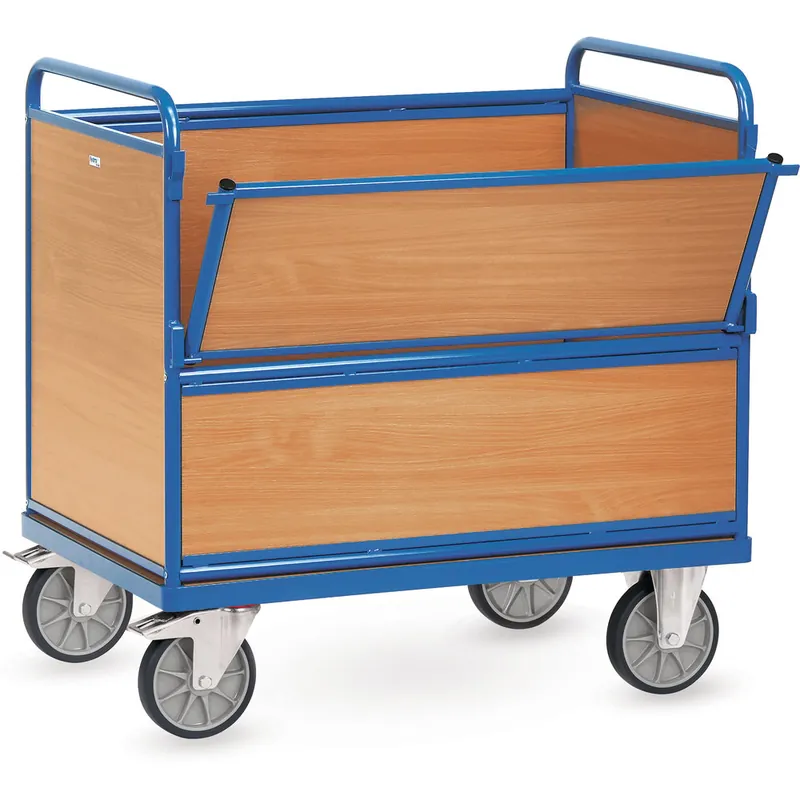 fetra Holzkastenwagen mit Wänden und Boden aus Holz Höhe 1069 mm Neu Im Sortiment