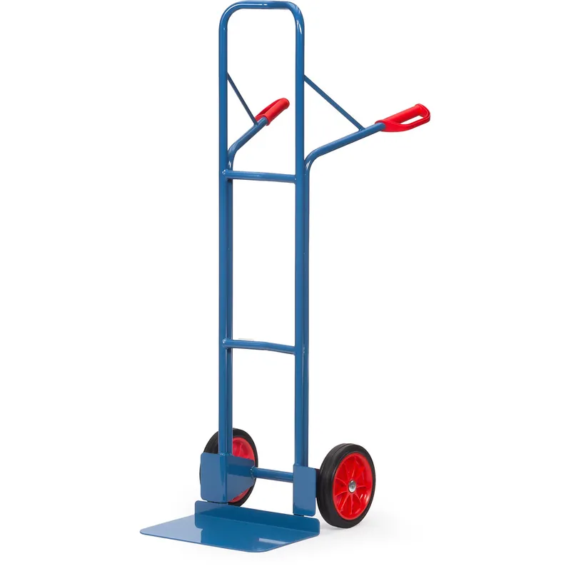 fetra Stappelkarre aus Stahlrohr pulverbeschichtet blau/RAL 5007 Höhe 1600 mm Rabatt