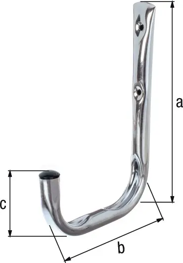Versand Am Gleichen Tag Wandhaken einfach A.150mm STA verz.H.215mm D.18mm GAH VE: 5 Stück