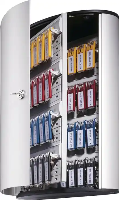 Schlüsselschrank Key-Box H400xB302xT118mm 1-türig Zylinderschl.Anz.Hak.72 Neue Kollektion