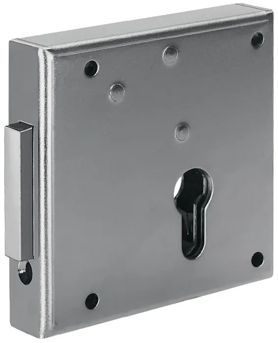 Gittertor-Riegelschloss 100 DIN li.PZ aufliegend 65mm AMF Preis Gesenkt