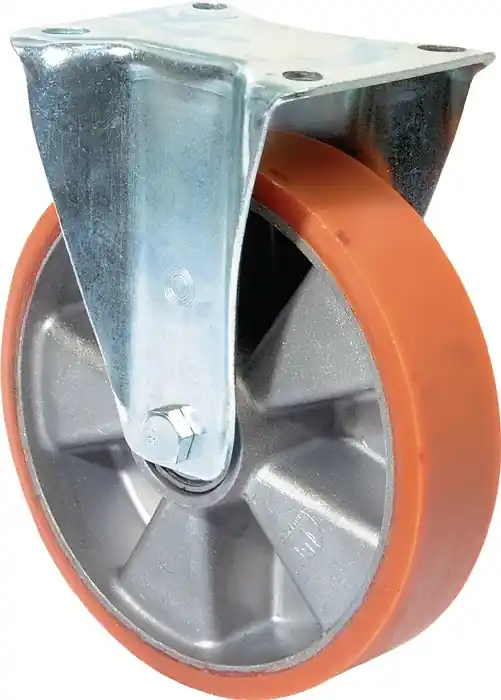 Direktkauf Bockrolle 80mm 120kg Guß-PUR 104x80mm Alu.BS ROLLEN