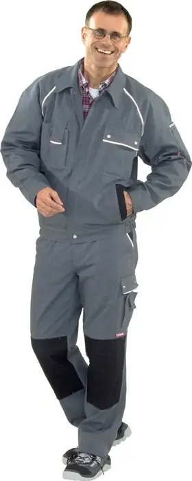 Abverkauf Bundjacke Canvas 320 Gr.46 grau/schwarz PLANAM