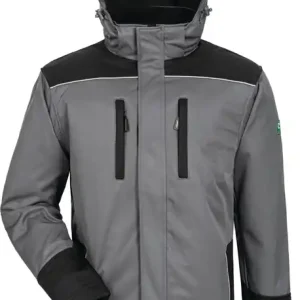Expressversand Wintersoftshelljacke Ajax Gr.XXL grau/schwarz ELYSEE