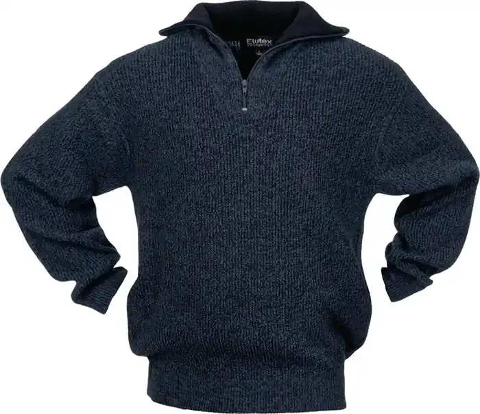 Expressversand Pullover Gr.XXL schwarz/blau-meliert
