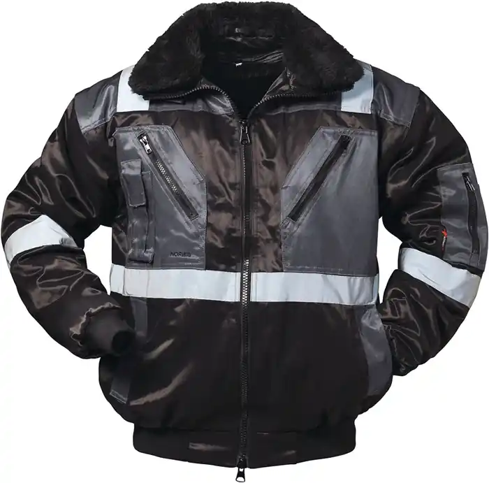 Sale Kombipilotenjacke 4 in 1 Kirkenes Gr.XL schwarz/grau NORWAY
