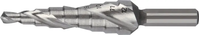 Stufenbohrer Bohrber.4-12mm HSS-Co5 Spiralnut Z.2 Stufen 9 RUKO Sonderaktion
