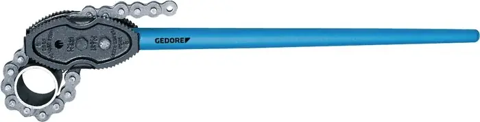 Knallerangebot Kettenrohrzange 122 Gesamt-L.1275mm Spann-W.48-219mm f.Rohre 1 1/2-8 Zoll GEDORE