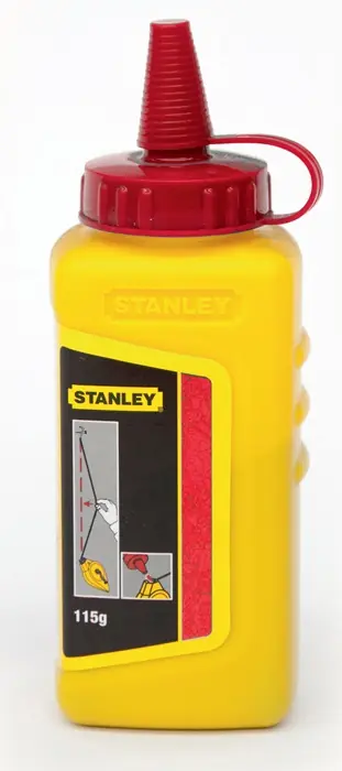 Top-Seller Schlagschnurkreide 115g rot wasserfest,schwer löslich Ku.-Flasche STANLEY