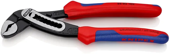 Wasserpumpenzange Alligator® L.180mm Spann-W.36mm pol.Comfort-Griff KNIPEX Garantierte Lieferung